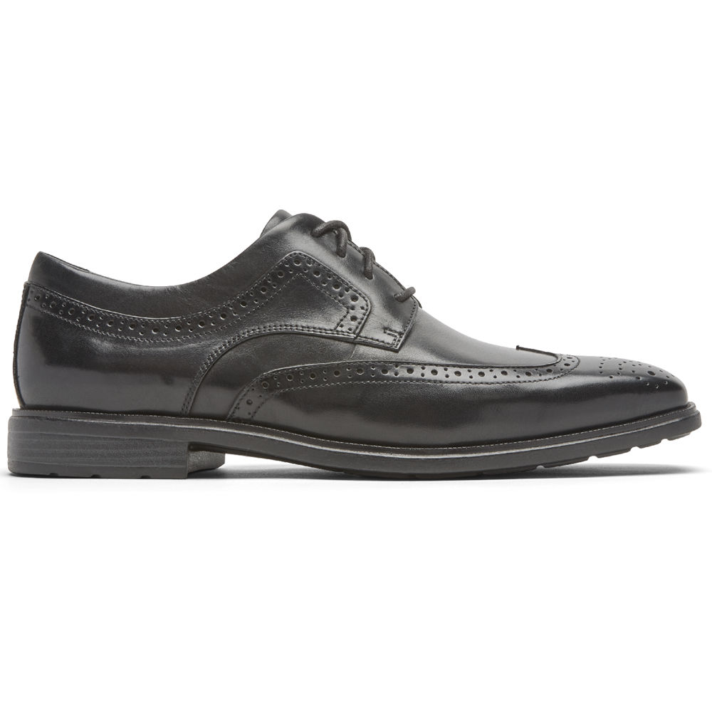 Rockport Mens Dres Sports Business 2 Wingtip - Dress Shoes Black - TFB785263